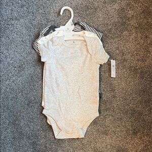 Carter's Baby Bodysuit Set - Gray and Striped
